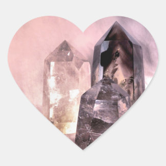 Crystal Dreams Hjärtformat Klistermärke