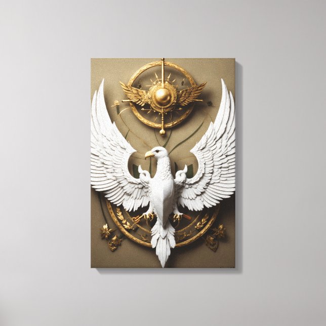 Crystal Eagle Canvas Art – Fierce Wild Spirit Wall (Framsida)
