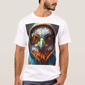 "Crystal Eagle Emblem: A Symbol of Fearless ness" T Shirt