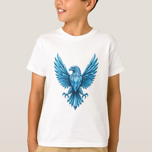 Crystal Eagle Emblem - Frihets- och Ambit-symbol T Shirt (Framsida)