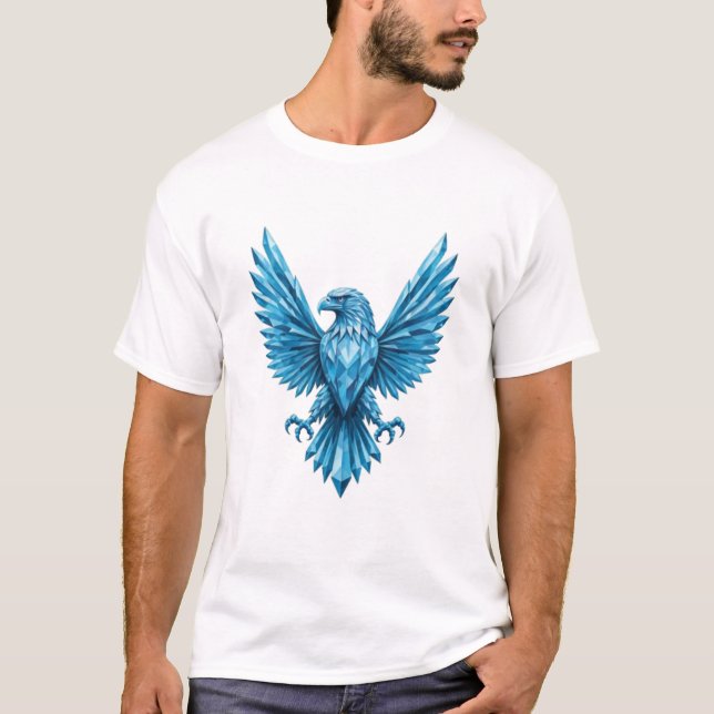 Crystal Eagle Emblem - Frihets- och Ambit-symbol T Shirt (Framsida)