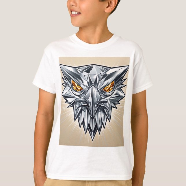 Crystal Eagle Emblem T-Shirt Design (Framsida)