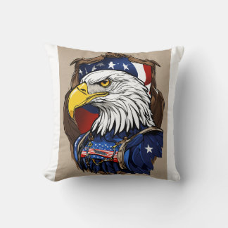 Crystal Eagle in Flight PILLOW Design Kudde