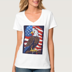 Crystal Eagle in Flight T-Shirt Design