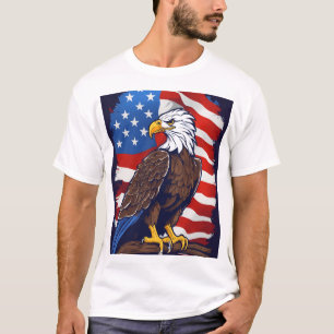 Crystal Eagle in Flight T-Shirt Design