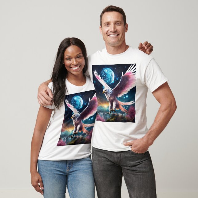 "Crystal Eagle in Flight T-Shirt - Indep-symbol (Unisex)