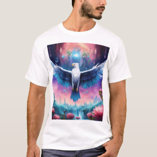 Crystal Eagle in Flight - T-Shirt of Strength och