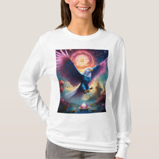 Crystal Eagle T-Shirt - Emblem of Freedom and Ambi