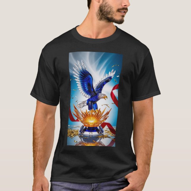 Crystal Eagle T-Shirt - Triumph's Dynamic Emblem (Framsida)