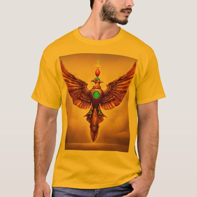 Crystal Eagle T-Shirt: Vild Spirit Olezed T Shirt (Framsida)