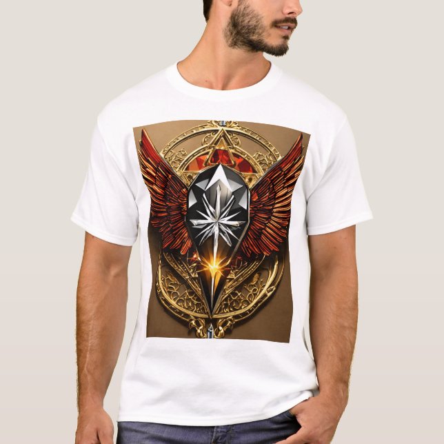 Crystal Eagle T-Shirt: Vild Spirit Olezed T Shirt (Framsida)