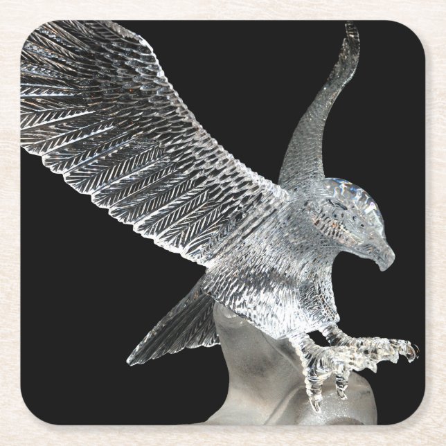 Crystal Eagle Underlägg Papper Kvadrat (Framsidan)