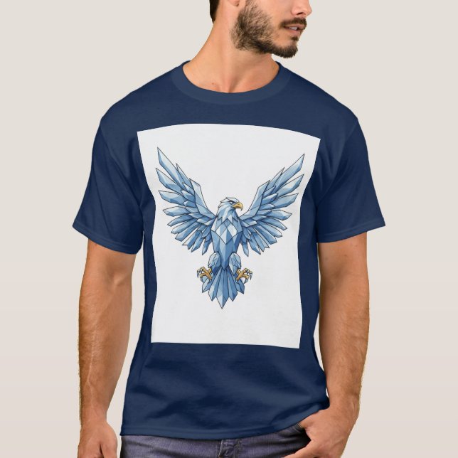 Crystal Eagle: Vingar of Freedom and Ambition" T Shirt (Framsida)