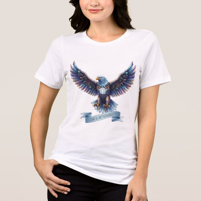Crystal Eagle Vision & Determination T-shirt (Framsida)