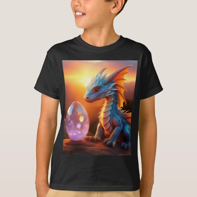 Crystal Egg Dragon T Shirt (Framsida)