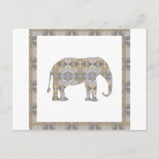 CRYSTAL Elephant DIY Template NVN447 STORA barn Vykort