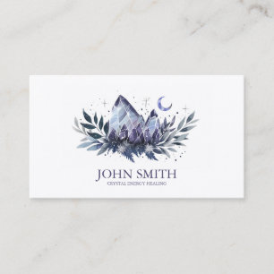 Crystal Energy Healer Chakra Andlig Meditation Visitkort