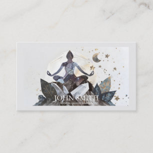 Crystal Energy Healer Chakra Andlig Meditation Visitkort