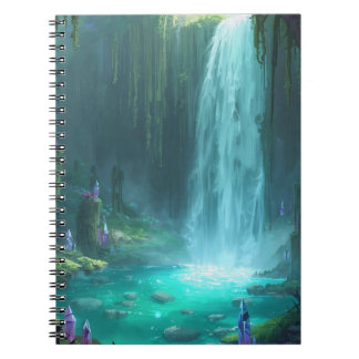 Crystal Falls of the Hidden Realm Anteckningsbok