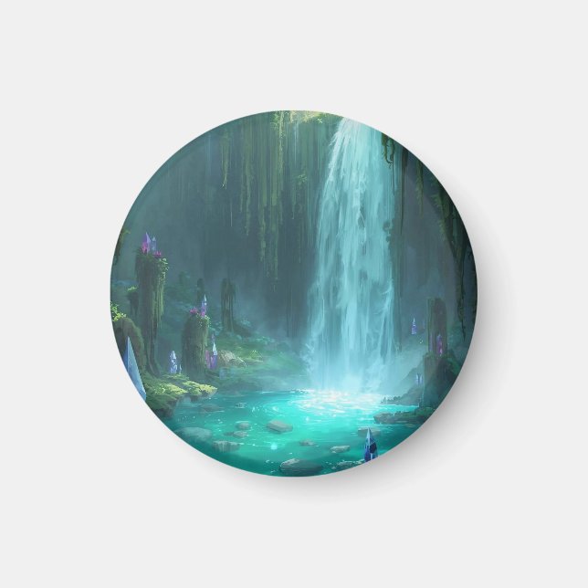 Crystal Falls of the Hidden Realm Magnet (Framsidan)