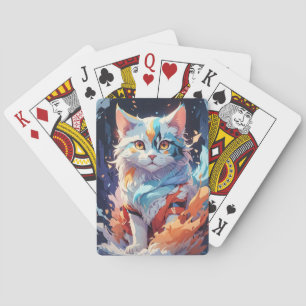 Crystal Fantasi Katt Konstverk Casinokort