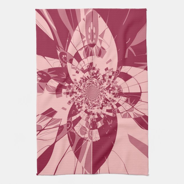 Crystal Fantasy Retro Art nouveau Kökshandduk (Vertikal)