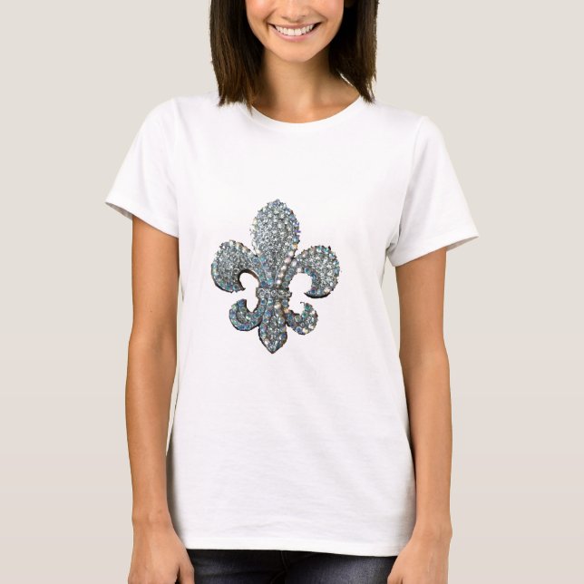 CRYSTAL FLEUR DE LIS T-SHIRT (Framsida)