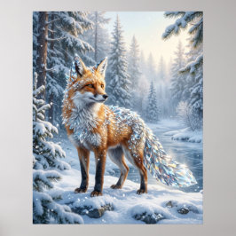 Crystal Fox Vintergranar Poster