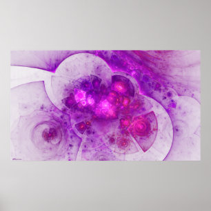 Crystal Gazing Geometric Abstrakt Art Poster