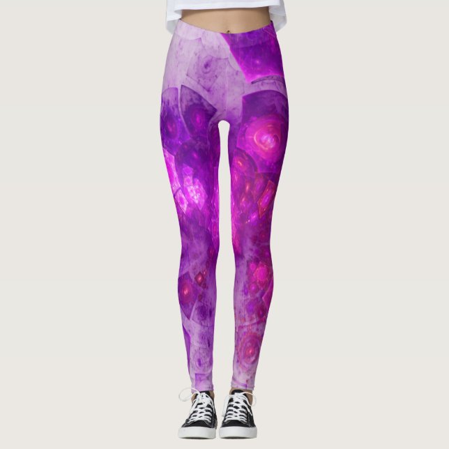 Crystal Gazing Geometric Abstrakt Leggings (Framsida)