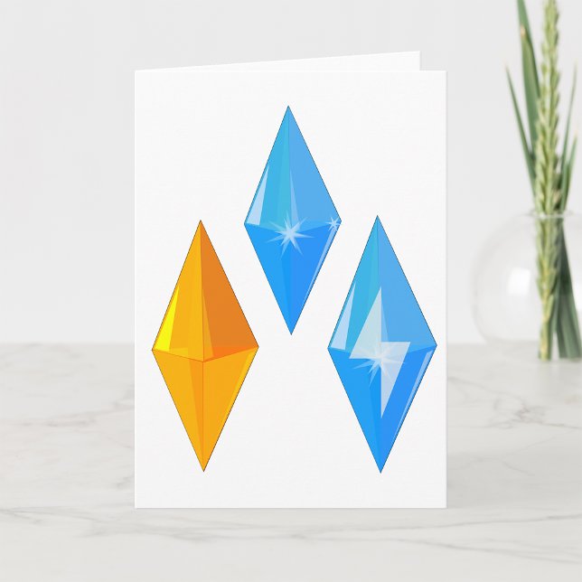 Crystal Gems Greeting Cards Kort (Skapare uppladdad)