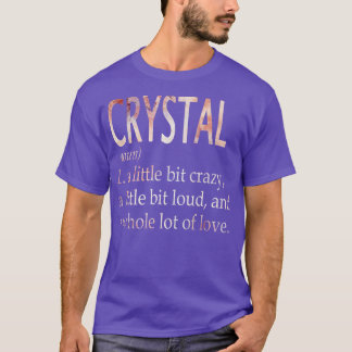Crystal Girl Namn Definition T Shirt