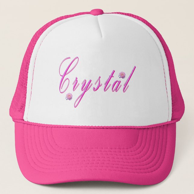 Crystal Girls Namn Logotyp Truckerkeps (Framsida)