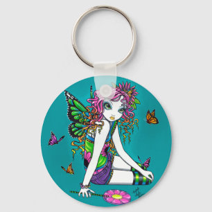 Crystal godisregnbågefe Keychain Nyckelring