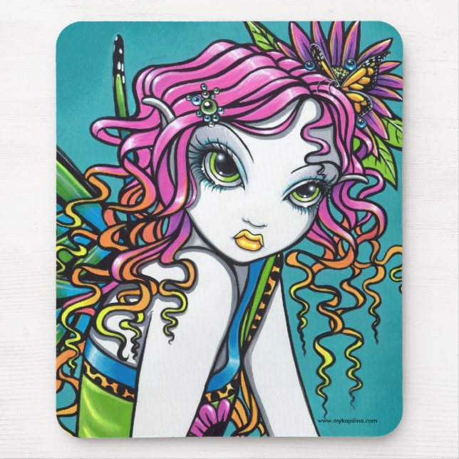 Crystal godisregnbågefe Mousepad Musmatta (Framsidan)