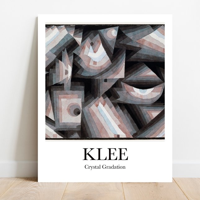 Crystal gradation av Paul Klee Poster (Klee's vibrant Crystal Gradation: Own a masterpiece!  High-quality art poster)
