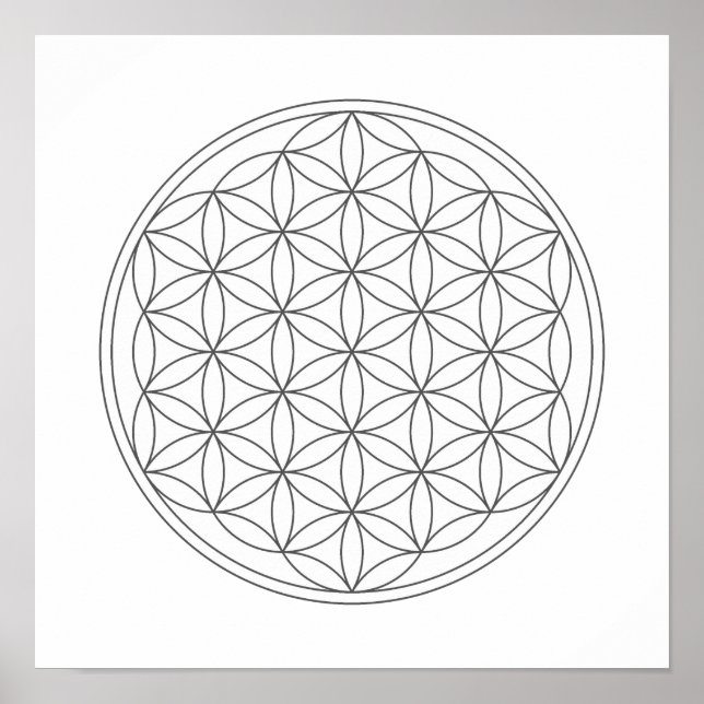 Crystal Grid - Livets blomma Poster (Framsidan)