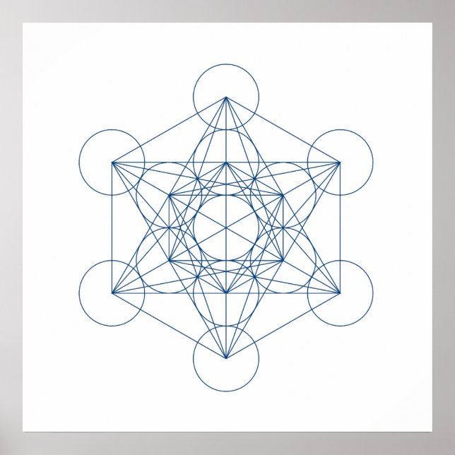 Crystal Grid - Metatrons kub Poster (Framsidan)
