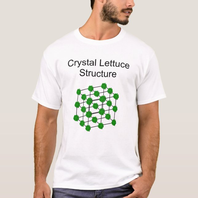 Crystal grönsallat strukturerar tee shirt (Framsida)