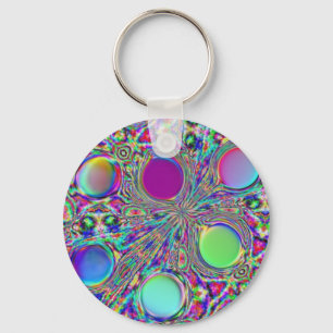 Crystal Groovy polka dots Nyckelring