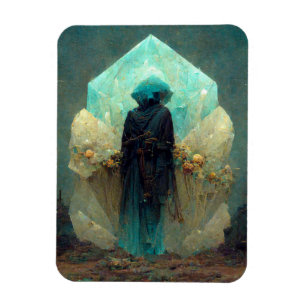 Crystal Guardian Alien Sci-Fi Fantasy Magnet