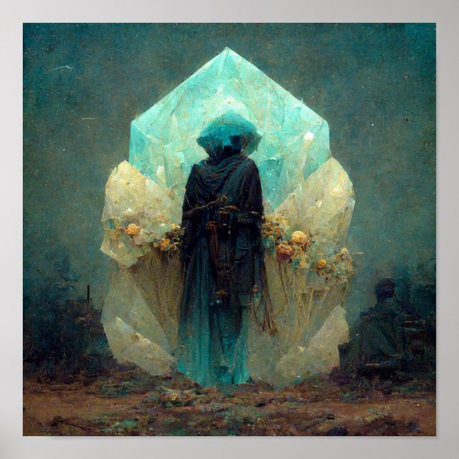 Crystal Guardian Alien Sci-Fi Fantasy Poster (Framsidan)