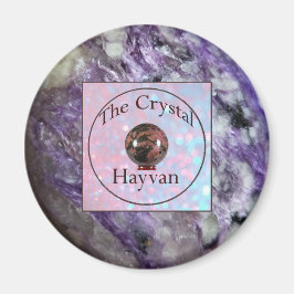 Crystal Hayvan Magnet med Charoite Image