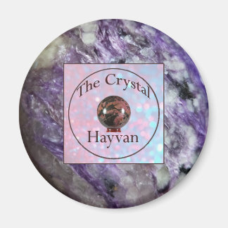 Crystal Hayvan Magnet med Charoite Image