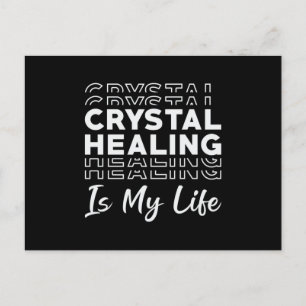 Crystal Healing är mina livskrystals Gemstones Vykort