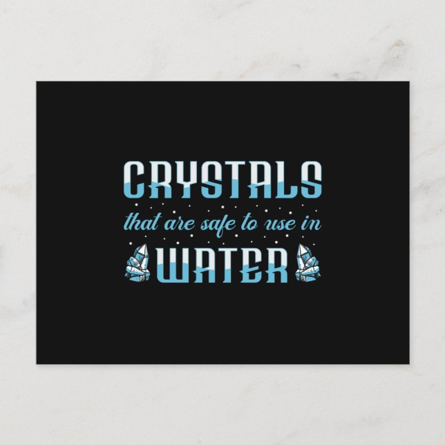 Crystal Healing Crystals, som är Säkra Chakra Vykort (Framsida)