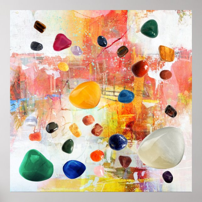 Crystal Healing Gemstone Poster (Framsidan)