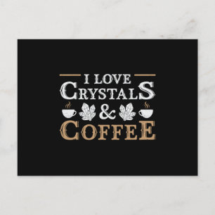 Crystal Healing I Kärlek Crystals & Coffee Chakra Vykort
