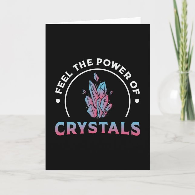 Crystal Healing känner av effekten hos Crystals He Kort (Framsida)