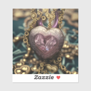 Crystal Heart Amulet Klistermärken